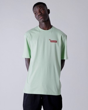 Green Sprayground Pool Party Men's T Shirts | 537025200