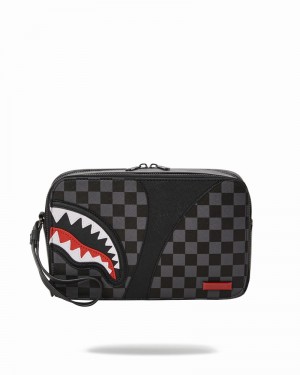 Grey Sprayground Henny Aiir To The Throne Men's Toiletry Bags | 386565409