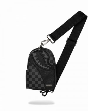 Grey Sprayground Henny Phantom Sling Men's Backpacks | 987113180