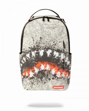 Grey Sprayground Shark 1989 Men's Backpacks | 639954639