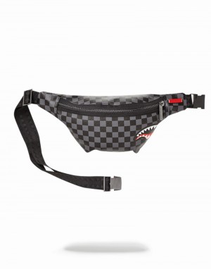 Grey Sprayground Shark In Paris Men's Waist Bags | 572580827