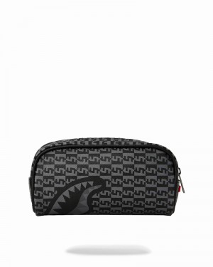 Grey Sprayground Split Infinity Check Men's Pouches | 414513926