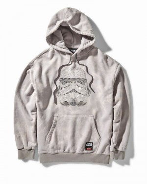 Grey Sprayground Star Wars Storm Trooper Rhinestone Women's Hoodie | 952358705
