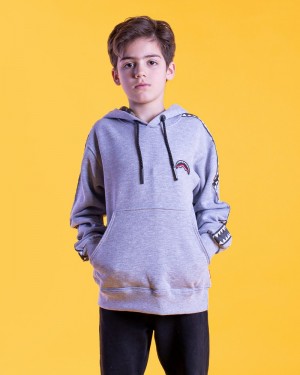 Grey Sprayground Std Kids' Hoodie | 647315754