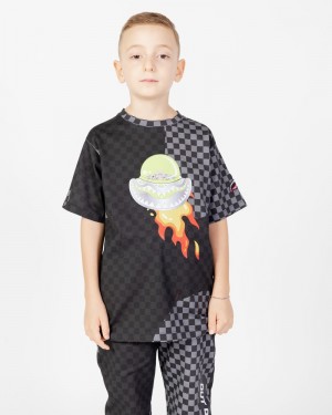 Grey Sprayground Ufo Wtf Kids' T Shirts | 900581343