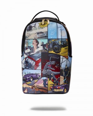 Multicolor Sprayground Everyday's A Movie Men's Backpacks | 155922649