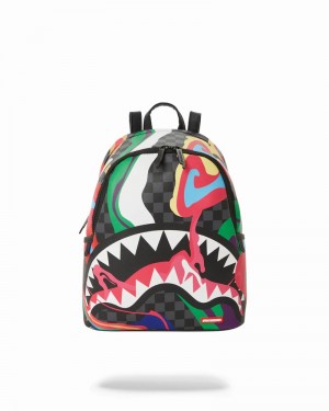 Multicolor Sprayground Laffy Taffy Savage Men's Backpacks | 803318198