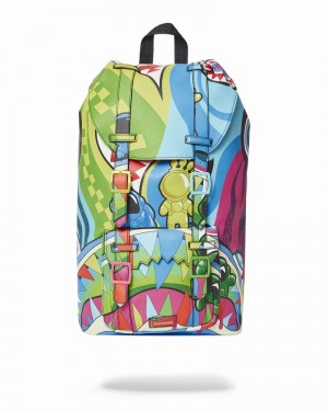 Multicolor Sprayground Mind Trip Hills Men's Backpacks | 123657600