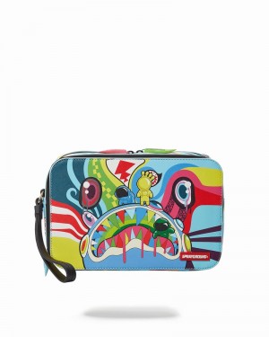 Multicolor Sprayground Mind Trip Men's Toiletry Bags | 199368528