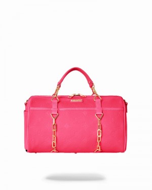 Multicolor Sprayground Pink Puffy Men's Duffle Bags | 227475036