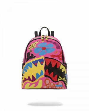 Multicolor Sprayground Psychedelic Voyage Savage Men's Backpacks | 662810177