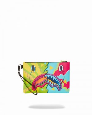 Multicolor Sprayground Super Weird Crossover Men's Clutch Bags | 613639114