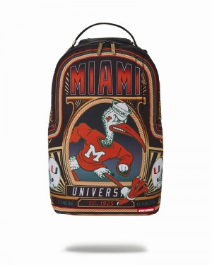 Multicolor Sprayground University Of Miami Men's Backpacks | 49009947