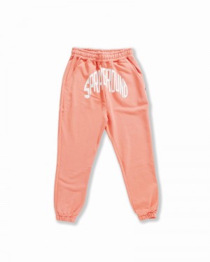 Pink Sprayground Joggers Shark Shape Basic Men's Pants | 75121527
