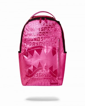 Pink Sprayground Offended Dlxvf Men's Backpacks | 407046153