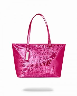 Pink Sprayground Offended Men's Tote Bags | 785580160