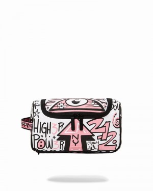 Pink Sprayground Pochette Marker Hits Pouch Men's Toiletry Bags | 507607660