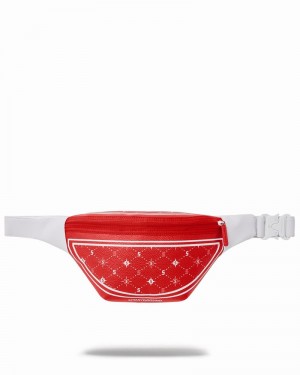 Red Sprayground Bandana Men's Waist Bags | 887399726