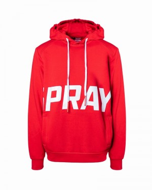 Red Sprayground Big Logo Women's Hoodie | 394001294
