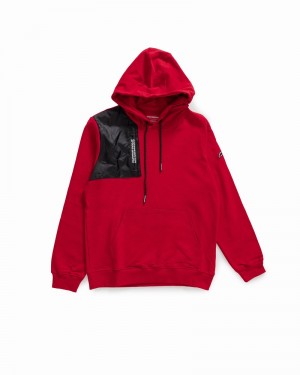 Red Sprayground De Lato Pocket Women's Hoodie | 713075176