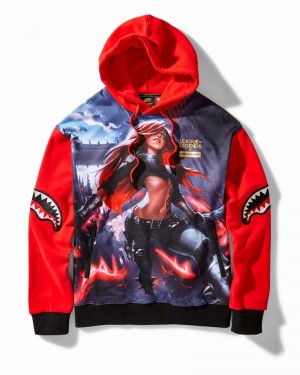 Red Sprayground Lol Katrina Women's Hoodie | 233408409