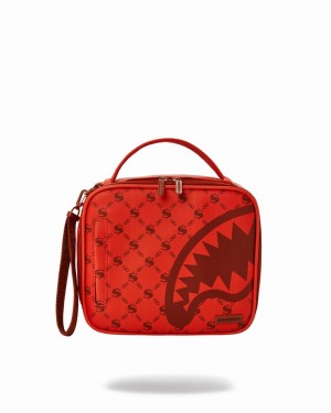 Red Sprayground Moneygram Brick Snack Men's Tote Bags | 676578767