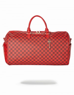 Red Sprayground Nfl Todd Gurley Men's Duffle Bags | 8790265