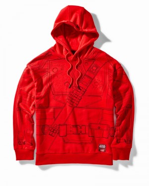 Red Sprayground Star Wars Mandalorian Armor Women's Hoodie | 318992041