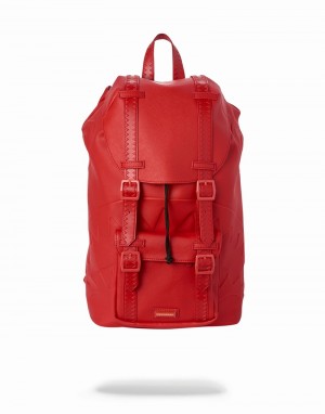 Red Sprayground The Hills (Red) Men's Backpacks | 493155762