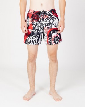 Red Sprayground Vandal Women's Swim Shorts | 41654609