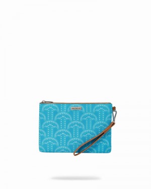 Turquoise Sprayground Illuchains Turq Men's Clutch Bags | 64490171