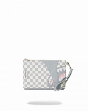 White Sprayground Air To The Throne Jetset Crossover Men's Clutch Bags | 376787026