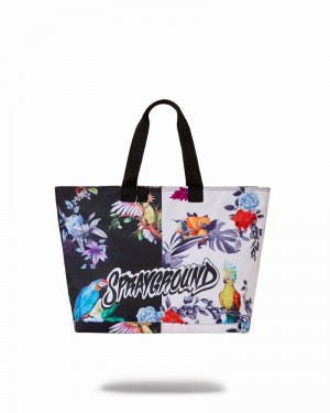 White Sprayground Aviary Beach Men's Tote Bags | 585845904