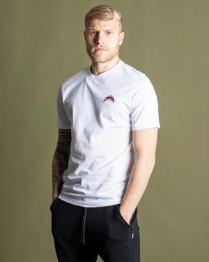 White Sprayground Party Time Men's T Shirts | 342387965