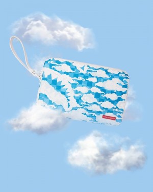 White Sprayground Skyborne Men's Toiletry Bags | 92323794