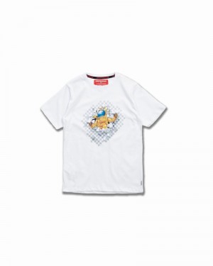White Sprayground The Breakout Kids' T Shirts | 870040097