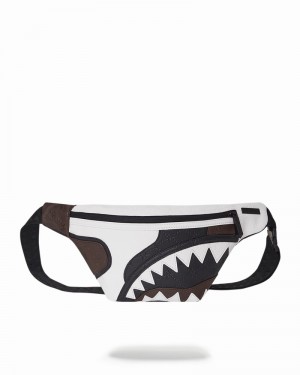 White Sprayground V.V.I.P. Savvvy Men's Waist Bags | 32672773