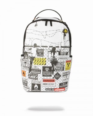 White Sprayground We Are The Kids Your Parents Warned You About Men's Backpacks | 276533760