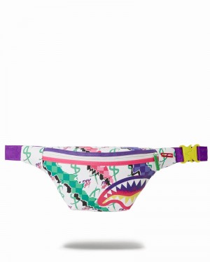 White Sprayground Wtf Savvy Men's Waist Bags | 948291509