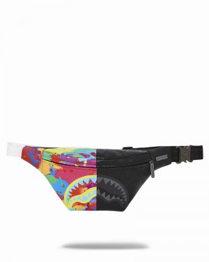 Yellow Sprayground Split Xtc Savvy Men's Waist Bags | 341569478