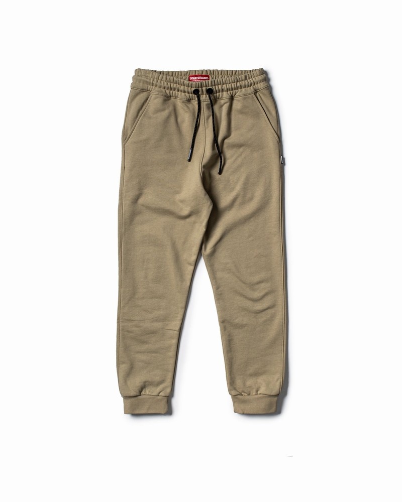Beige Sprayground Joggers Spray Men's Pants | 550701546