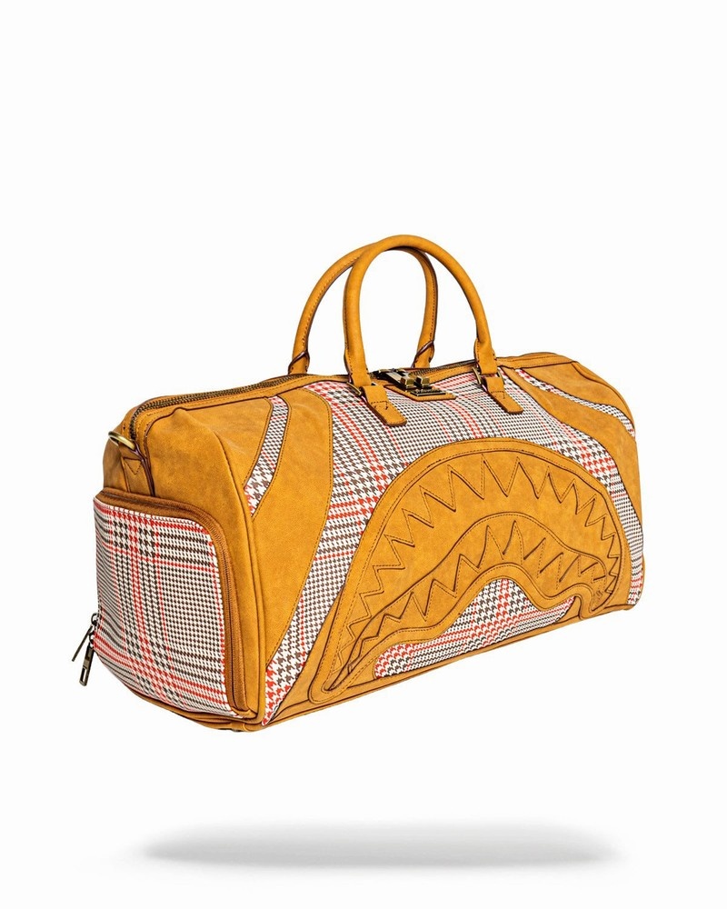 Beige Sprayground Turbo 500 Men's Duffle Bags | 616139551