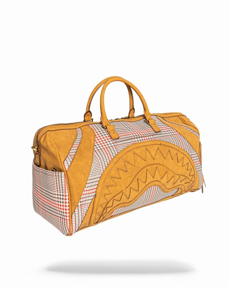 Beige Sprayground Turbo 500 Men's Duffle Bags | 616139551