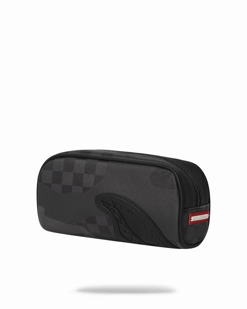 Black Sprayground 3am Never Sleep Men's Pouches | 888074239