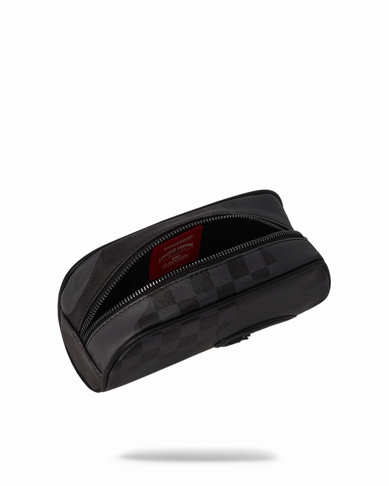 Black Sprayground 3am Never Sleep Men's Pouches | 888074239