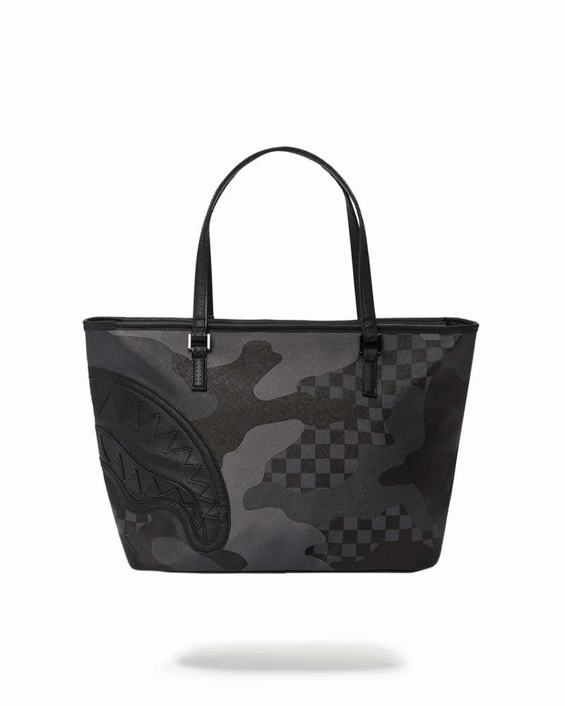 Black Sprayground 3am Never Sleep Men's Tote Bags | 323582054