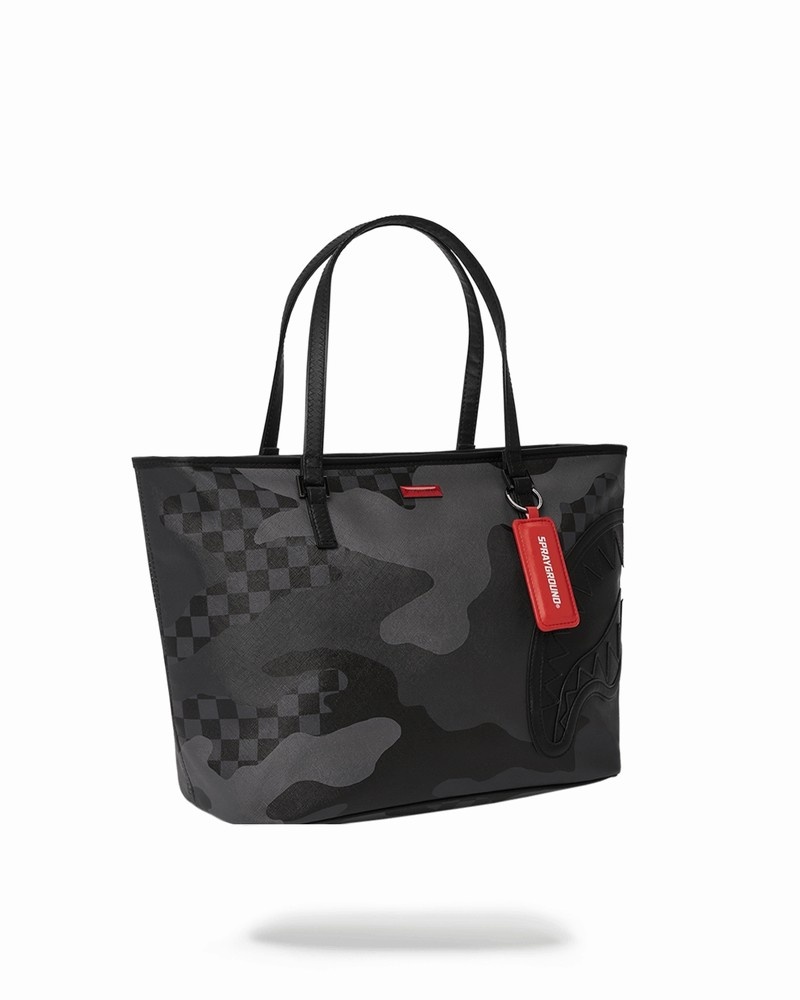 Black Sprayground 3am Never Sleep Men's Tote Bags | 323582054