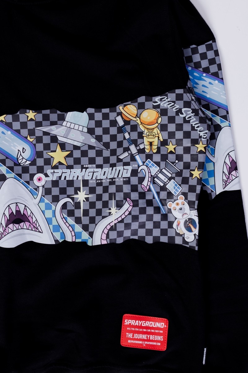 Black Sprayground Andre Tokio Bubble V2 Kids' Hoodie | 646908752