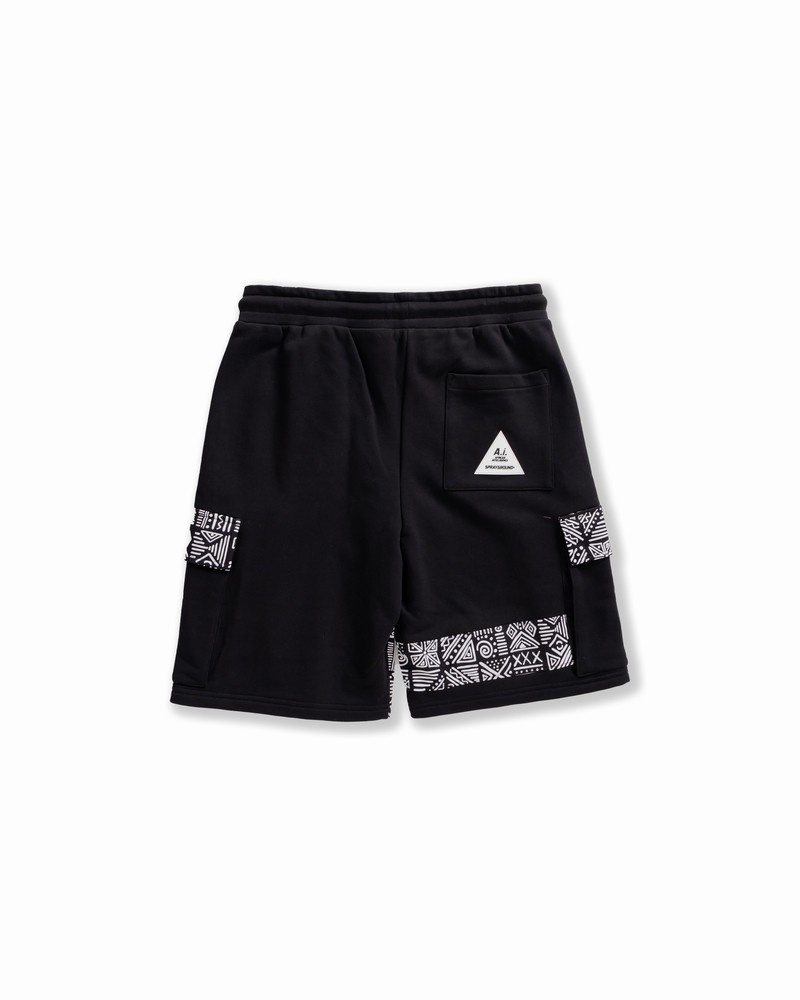 Black Sprayground Bermuda A.I. Couture Cargo Women's Shorts | 599861630