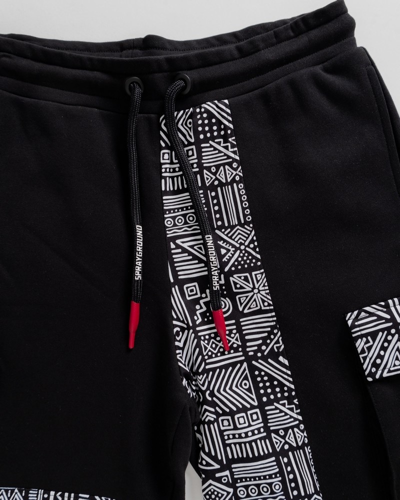Black Sprayground Bermuda A.I. Couture Cargo Women's Shorts | 599861630